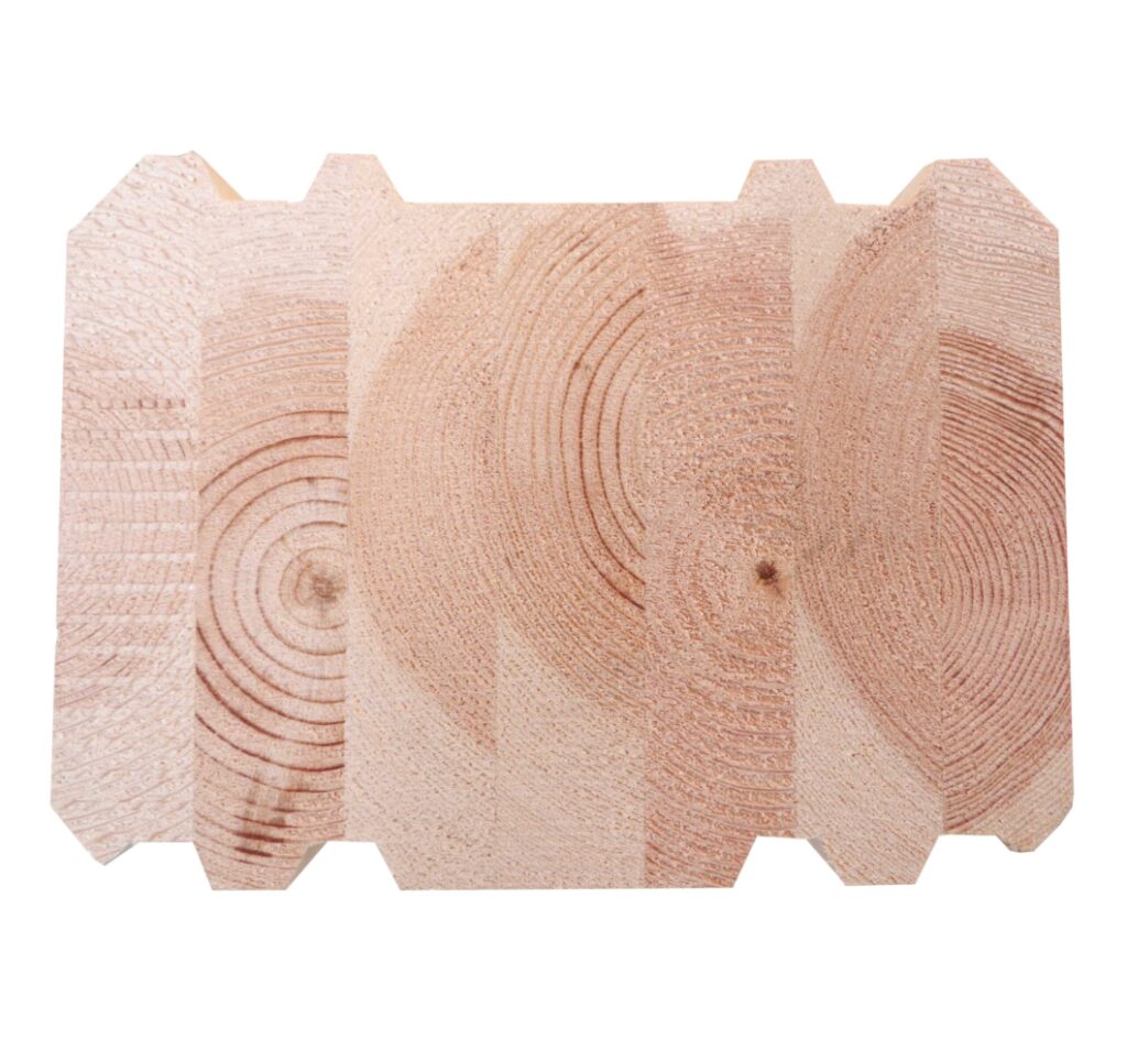 Вид склеенного бруса